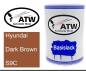 Preview: Hyundai, Dark Brown, S9C: 500ml Lackdose, von ATW Autoteile West.